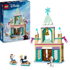 Frozen Lego | disney 43265 castello di ghiaccio di arendelle, giocattolo con accessori e 3 personaggi, giochi per bambine 5+> Mattoncini