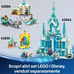 Frozen Lego | disney 43265 castello di ghiaccio di arendelle, giocattolo con accessori e 3 personaggi, giochi per bambine 5+><noscript><img width=