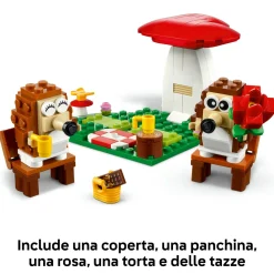 Lego 40711  l’appuntamento romantico dei ricci, giochi creativi per bambini 8+ con 2 animali giocattolo, un fungo e una base><noscript><img width=