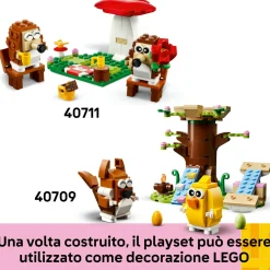 Lego 40711  l’appuntamento romantico dei ricci, giochi creativi per bambini 8+ con 2 animali giocattolo, un fungo e una base><noscript><img width=