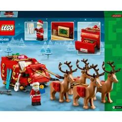 Lego 40499 slitta di babbo natale giocattolo, giochi creativi per bambini 9+ con minifigure e renne, idea regalo natalizia><noscript><img width=