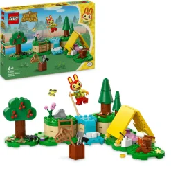 Lego Animal Crossing 77047 bonny in campeggio, giochi creativi per bambini 6+ con coniglietto giocattolo e tenda da costruire> Mattoncini