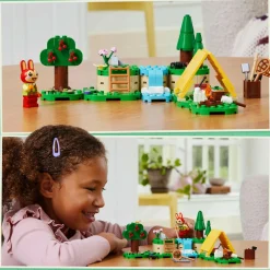 Lego Animal Crossing 77047 bonny in campeggio, giochi creativi per bambini 6+ con coniglietto giocattolo e tenda da costruire><noscript><img width=