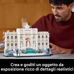 LEGO ARCHITECTURE 21062 fontana di trevi – kit modellismo di monumenti fai da te per adulti da collezione, regalo uomo o donna><noscript><img width=