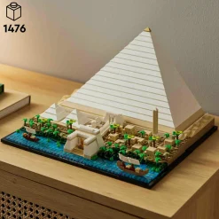 Lego architecture 21058 la grande piramide di giza, set da collezione per adulti, hobby creativi, decorazione per la casa><noscript><img width=