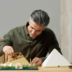 Lego architecture 21058 la grande piramide di giza, set da collezione per adulti, hobby creativi, decorazione per la casa><noscript><img width=