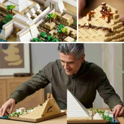 Lego architecture 21058 la grande piramide di giza, set da collezione per adulti, hobby creativi, decorazione per la casa><noscript><img width=