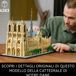 Lego architecture 21061 notre-dame de paris, kit modellismo per adulti di monumento da collezione, regalo per mamma o papà> Costruzioni Per Adulti|Mattoncini