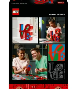 LEGO Art 31214 love, modellino da costruire scultura pop di robert indiana, hobby creativo per adulti, regalo donna o uomo><noscript><img width=