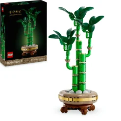 LEGO ICONS Lego botanicals 10344 bambù del buon auspicio, pianta artificiale da arredamento con vaso finto, regalo donna, uomo e adulti> Costruzioni Per Adulti|Mattoncini
