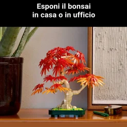 Lego botanicals 10348 bonsai acero rosso: pianta artificiale adulti> Costruzioni Per Adulti|Mattoncini
