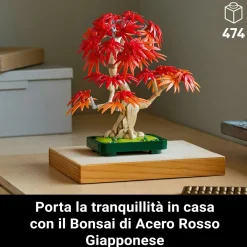 Lego botanicals 10348 bonsai acero rosso: pianta artificiale adulti><noscript><img width=