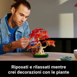 Lego botanicals 10348 bonsai acero rosso: pianta artificiale adulti><noscript><img width=