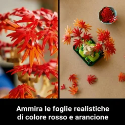 Lego botanicals 10348 bonsai acero rosso: pianta artificiale adulti><noscript><img width=