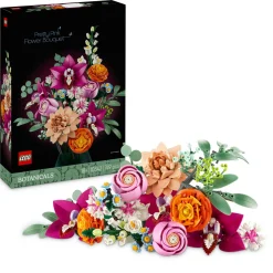 LEGO ICONS Lego botanicals 10342 bouquet di fiori rosa, kit modellismo adulti, decorazioni casa con piante finte, idea regalo donna o uomo> Costruzioni Per Adulti|Mattoncini