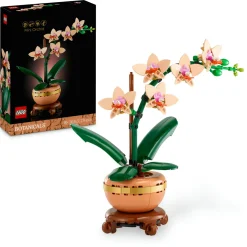 LEGO ICONS Lego botanicals 10343 mini-orchidea, fiori finti da costruire, botanical collection per adulti, idea regalo per donna o uomo> Costruzioni Per Adulti|Mattoncini
