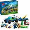 Lego city 60369 addestramento cinofilo mobile con suv macchina polizia giocattolo e rimorchio, 2 animali, giochi per bambini> Mattoncini