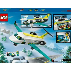 Lego city 60465 aereo ambulanza: 4 minifigure, gatto neve 6+> Mattoncini