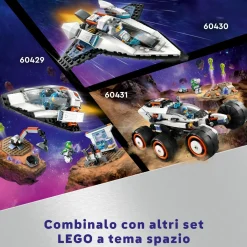Lego city 60430 astronave interstellare, giocattolo, gioco spaziale per bambini 6+ anni con navicella, minifigure e drone robot><noscript><img width=