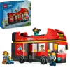 Lego city 60407 autobus turistico rosso a due piani, giochi per bambini 7+ con veicolo giocattolo e 5 minifigure, idea regalo> Mattoncini