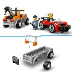 Lego city 60435 autogrù e officina auto sportive giocattolo, giochi da meccanico bambini 4+ con camion e macchina da costruire><noscript><img width=