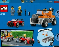 Lego city 60435 autogrù e officina auto sportive giocattolo, giochi da meccanico bambini 4+ con camion e macchina da costruire><noscript><img width=