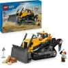 Lego city 60466 bulldozer giallo: veicolo cantiere, 3 minifigure 8+> Mattoncini