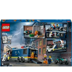 Lego city 60418 camion laboratorio mobile della polizia, giocattolo per bambini di 7+ anni con quad bike e 5 minifigure><noscript><img width=