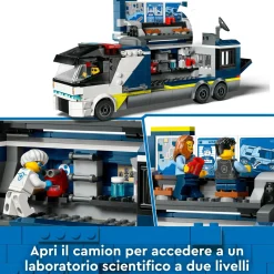 Lego city 60418 camion laboratorio mobile della polizia, giocattolo per bambini di 7+ anni con quad bike e 5 minifigure><noscript><img width=