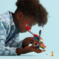 Lego city 60411 elicottero dei pompieri, veicolo giocattolo con 2 elementi lancia-acqua e minifigure, giochi per bambini 5+><noscript><img width=