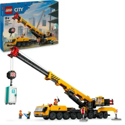 Lego city 60409 gru da cantiere mobile gialla, giochi creativi per bambini 9+, veicolo giocattolo con funzioni e 4 minifigure> Mattoncini