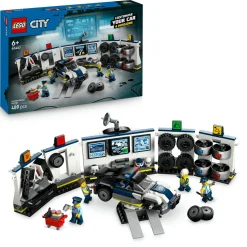 Lego city 60457 officina auto polizia: modulare, 4 minifigure 6+> Mattoncini