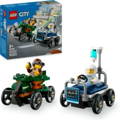 LEGO CITY 60459 pack veicoli da corsa: aereo contro letto d’ospedale, auto giocattolo con 2 minifigure, giochi per bambini 5+> Mattoncini