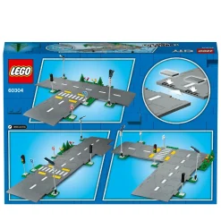 Lego city 60304 piattaforme stradali, set basi con lampioni fosforescenti, semafori giocattolo, cartelli e segnaletica, toys center><noscript><img width=