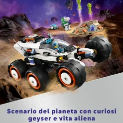 Lego city 60431 rover esploratore spaziale e vita aliena, giochi per bambini 6+ con 2 minifigure di astronauti, robot e 2 alieni><noscript><img width=