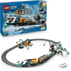 Lego city 60470 treno espresso artico: telecomandato, 22 binari 7+> Mattoncini