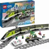 Lego city 60337 treno passeggeri espresso, con locomotiva giocattolo telecomandata con luci e binari, giochi per bambini> Mattoncini