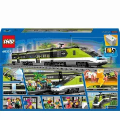 Lego city 60337 treno passeggeri espresso, con locomotiva giocattolo telecomandata con luci e binari, giochi per bambini><noscript><img width=