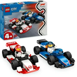 LEGO CITY 60464 williams racing e haas f1, 2 modelli di auto con 2 minifigure, regalo bambini4+ fan delle macchine giocattolo> Mattoncini