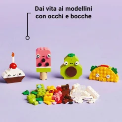 LEGO CLASSIC 11039 alimenti creativi, set di giochi di fantasia per bambini 4+ con cibo giocattolo da costruire, idea regalo><noscript><img width=