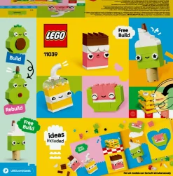 LEGO CLASSIC 11039 alimenti creativi, set di giochi di fantasia per bambini 4+ con cibo giocattolo da costruire, idea regalo><noscript><img width=