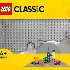 Lego classic 11024 base grigia, tavola per costruzioni quadrata con 48×48 bottoncini, piattaforma classica per mattoncini> Mattoncini