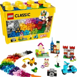 Lego classic 10698 scatola mattoncini creativi grande per costruire macchina fotografica, vespa e ruspa giocattolo> Costruzioni Per Adulti|Mattoncini