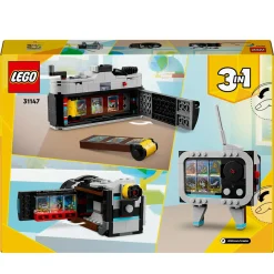 Lego creator 31147 3in1 fotocamera retro, giochi per bambini 8+ anni, macchina fotografica trasformabile in videcamera o tv> Costruzioni Per Adulti|Mattoncini