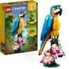 Lego creator 31136 pappagallo esotico, set 3 in 1 con pesce e rana, animali giocattolo, giochi creativi per bambini da 7 anni> Mattoncini