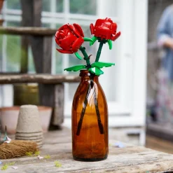 Lego creator 40460 rose set fiori finti compatibile con bouquet di fiori artificiali, regalo di san valentino per lei o lui><noscript><img width=