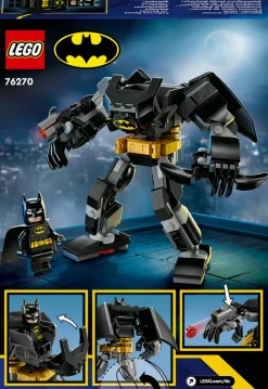 DC COMICS Lego dc 76270 armatura mech di batman, action figure giocattolo, robot snodabile da collezione, giochi creativi per bambini 6+> Mattoncini