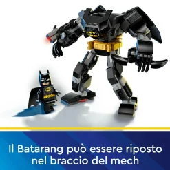 DC COMICS Lego dc 76270 armatura mech di batman, action figure giocattolo, robot snodabile da collezione, giochi creativi per bambini 6+><noscript><img width=