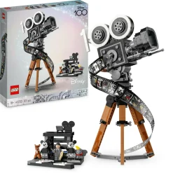 Lego disney 43230 cinepresa omaggio a walt disney, 100° anniversario con minifigure di topolino e minnie, regali donna e uomo> Costruzioni Per Adulti|Mattoncini