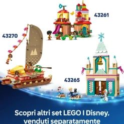 Lego  disney 43260 divertimento sull’isola di vaiana, casa delle bambole giocattolo, giochi bambini 5+, regalo da principesse><noscript><img width=